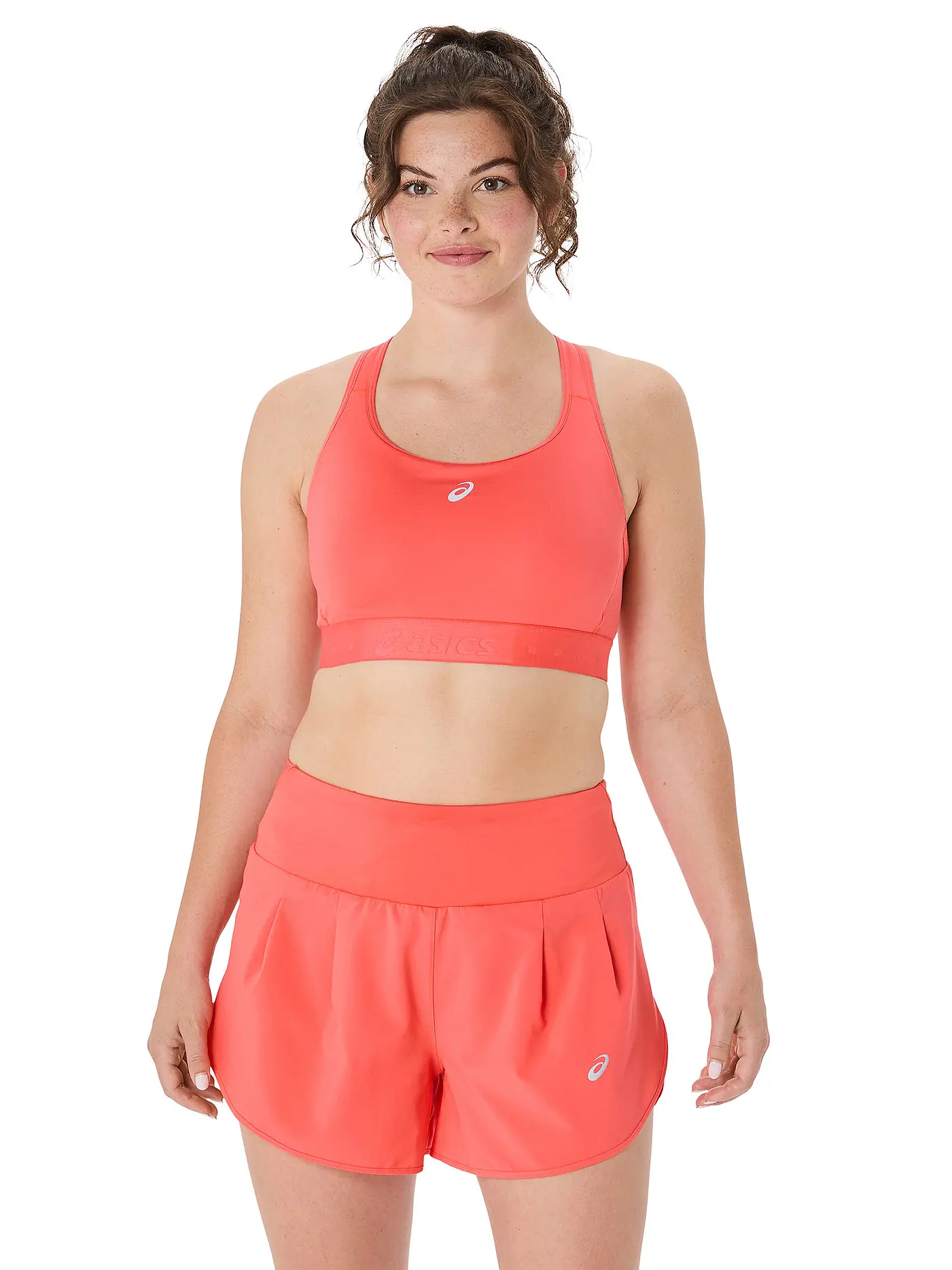 ASICS | Damen Sport-BH Road Compression High Support | koralle